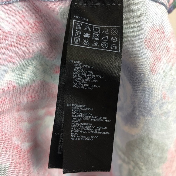 Forever 21 Strapless Chambray Floral Mini Dress - Picture 5 of 8